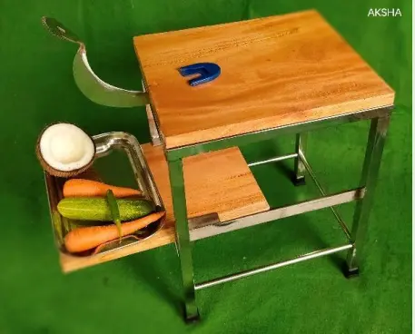 COMBO COCONUT GRATER STOOL