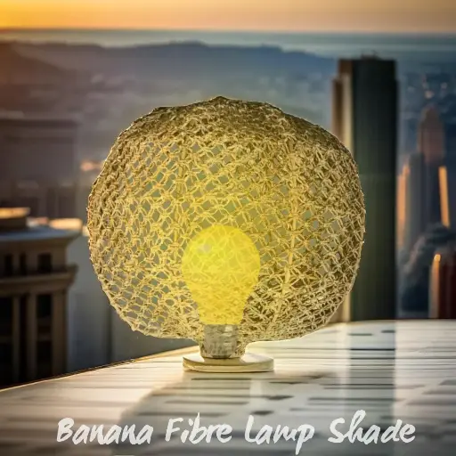 Banana Fibre Lamp Shade 