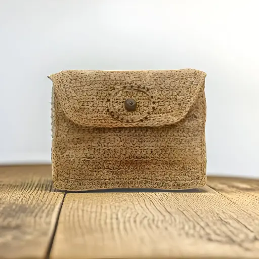 BANANA FIBRE HAND POUCH CODE - 04